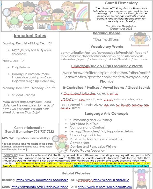 December Newsletter pg 1